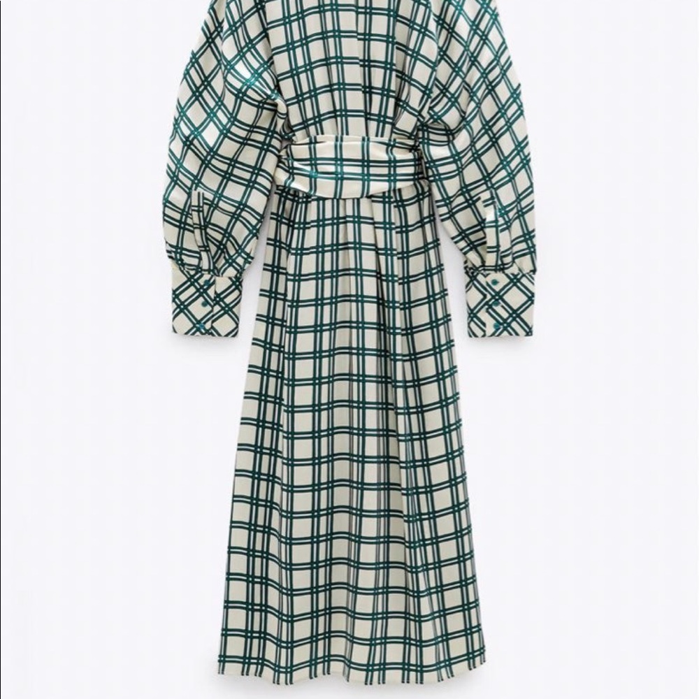 Zara Checkered Dress - Gem